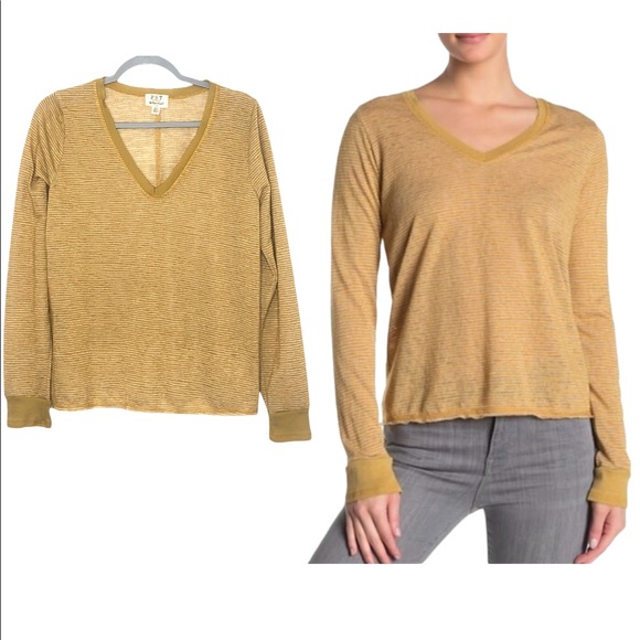 Project Social Tee PST Mustard Long Sleeve Top size Medium - Picture 1 of 7